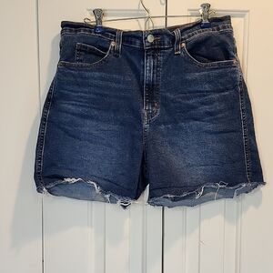 Levis Signature High Rise Zipper Fly Denim Cut Off Women's 5 Pocket Shorts Sz 12